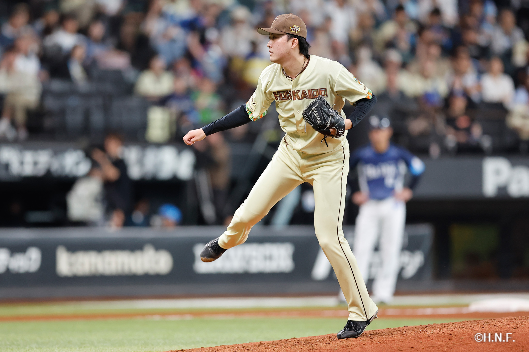 8回表、柳川投手01