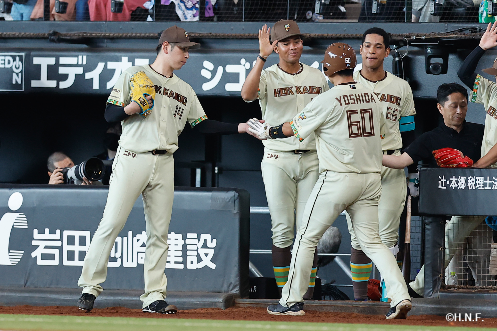 2回裏、吉田選手