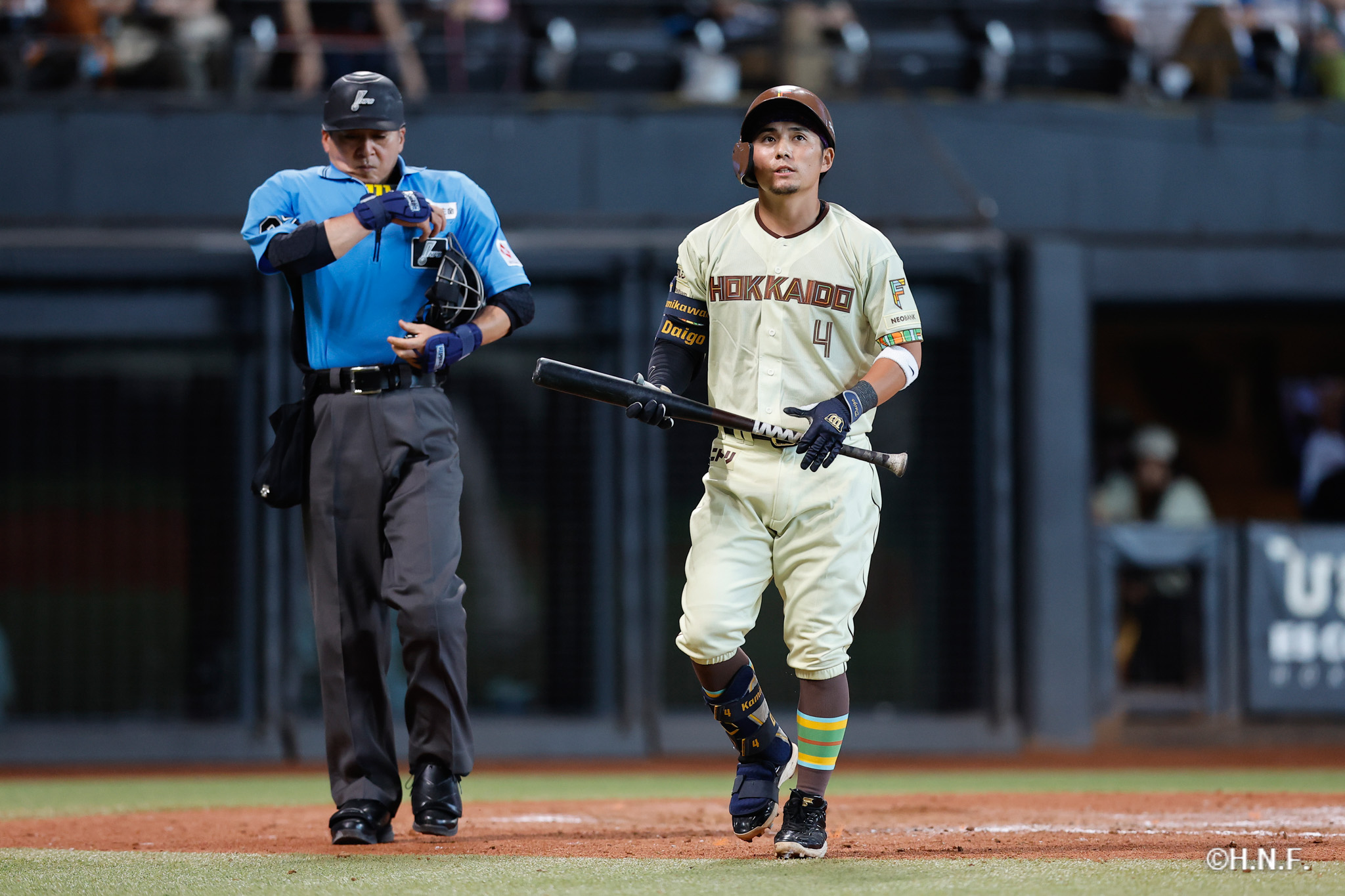 7回裏、上川畑選手