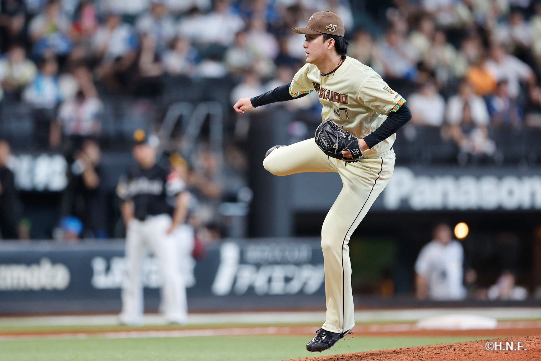 8回表、柳川投手02