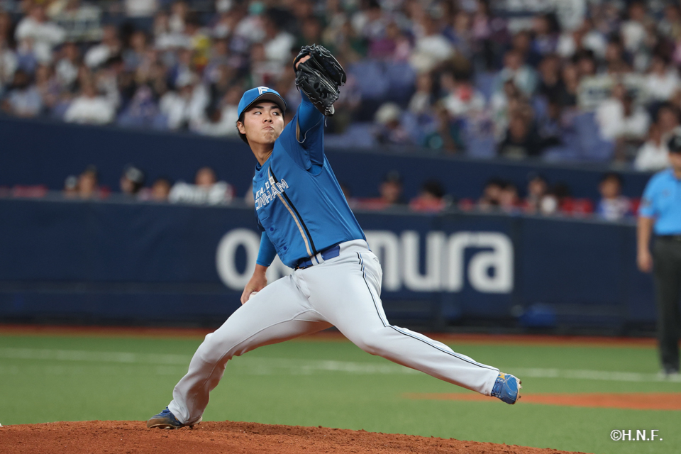 9回裏、柴田投手