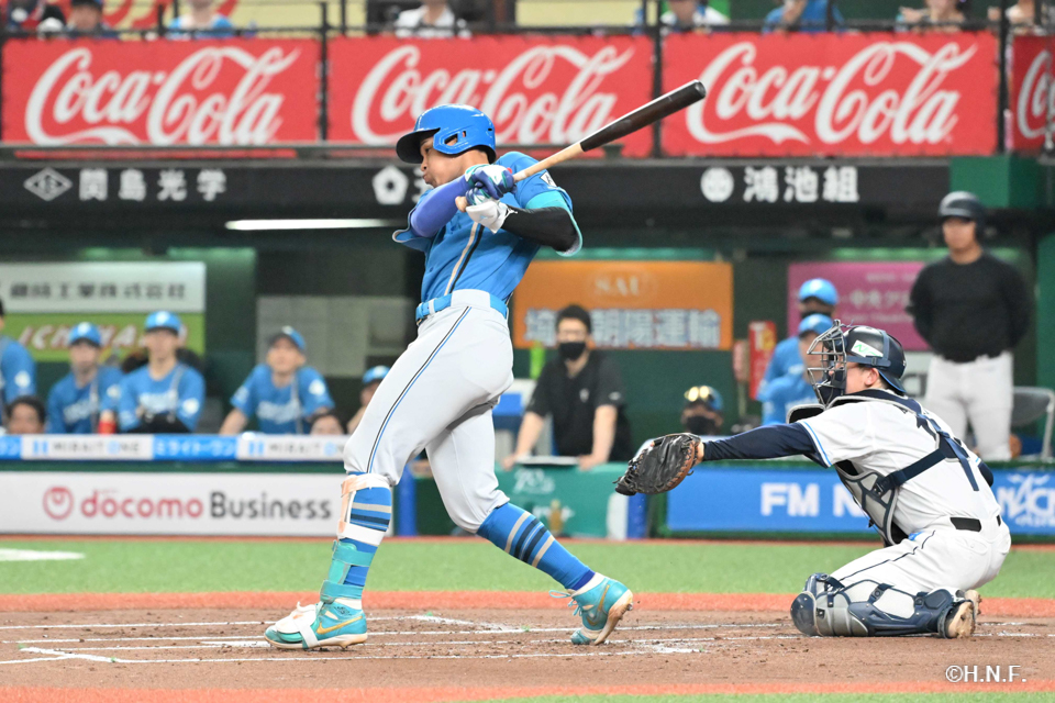 1回表、万波選手