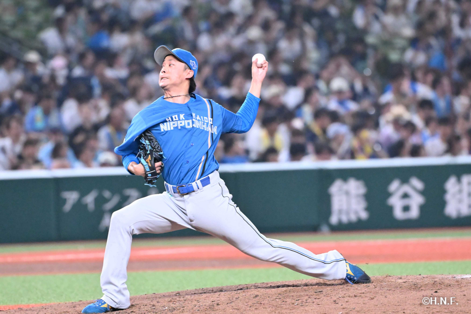 8回裏、島本投手
