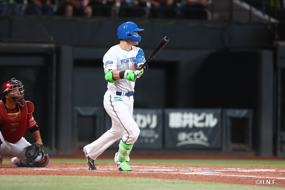 8回裏、清宮選手