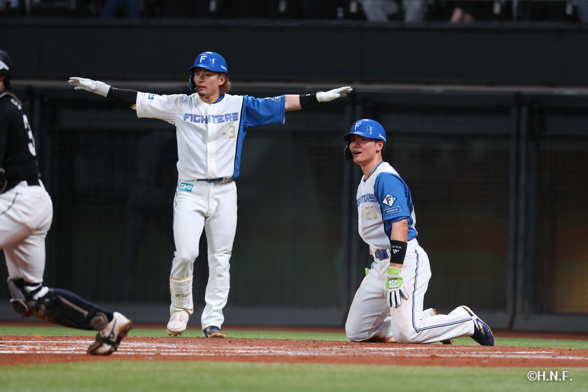 2回裏、清宮選手02