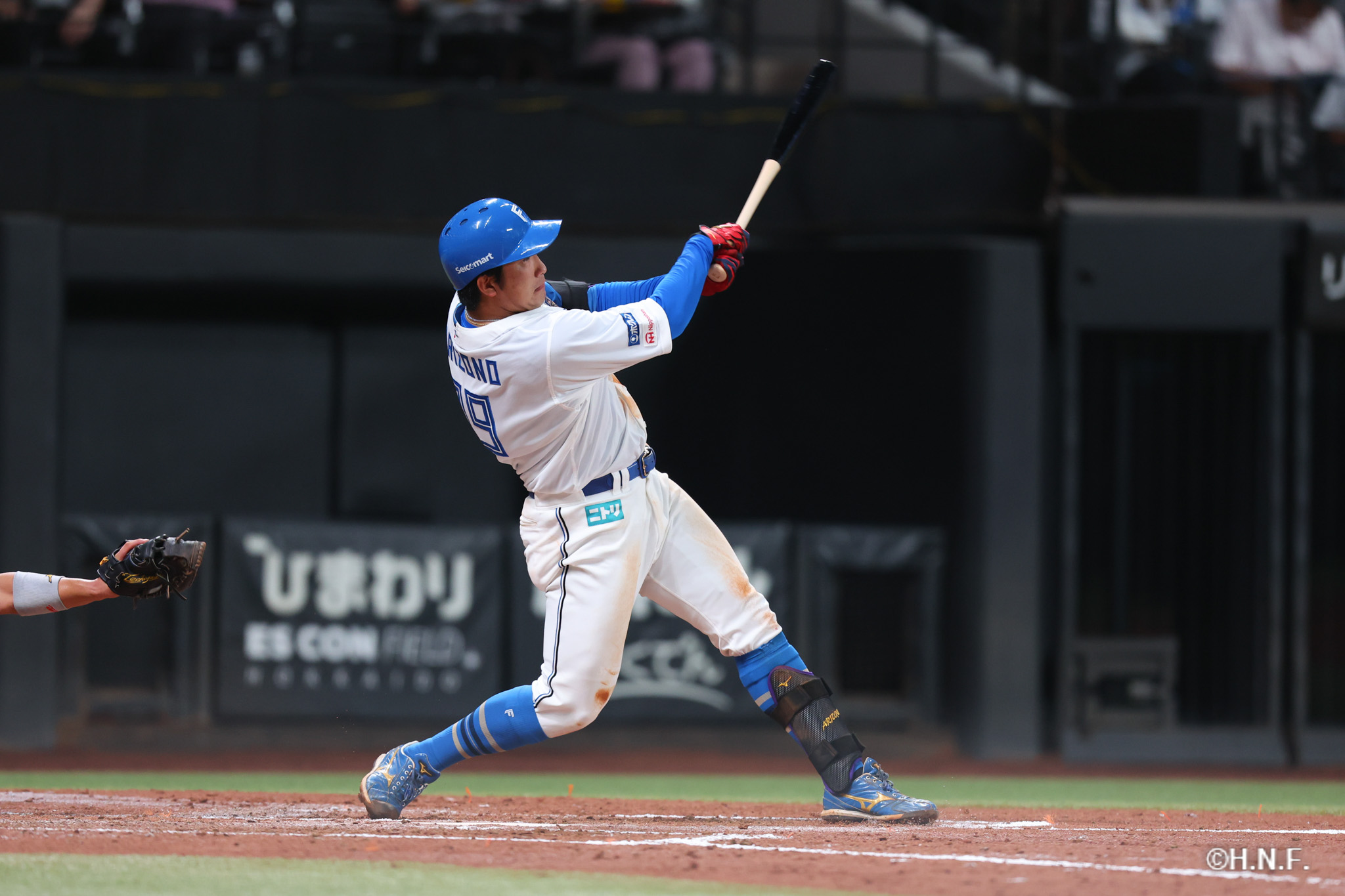 4回裏、有薗選手01
