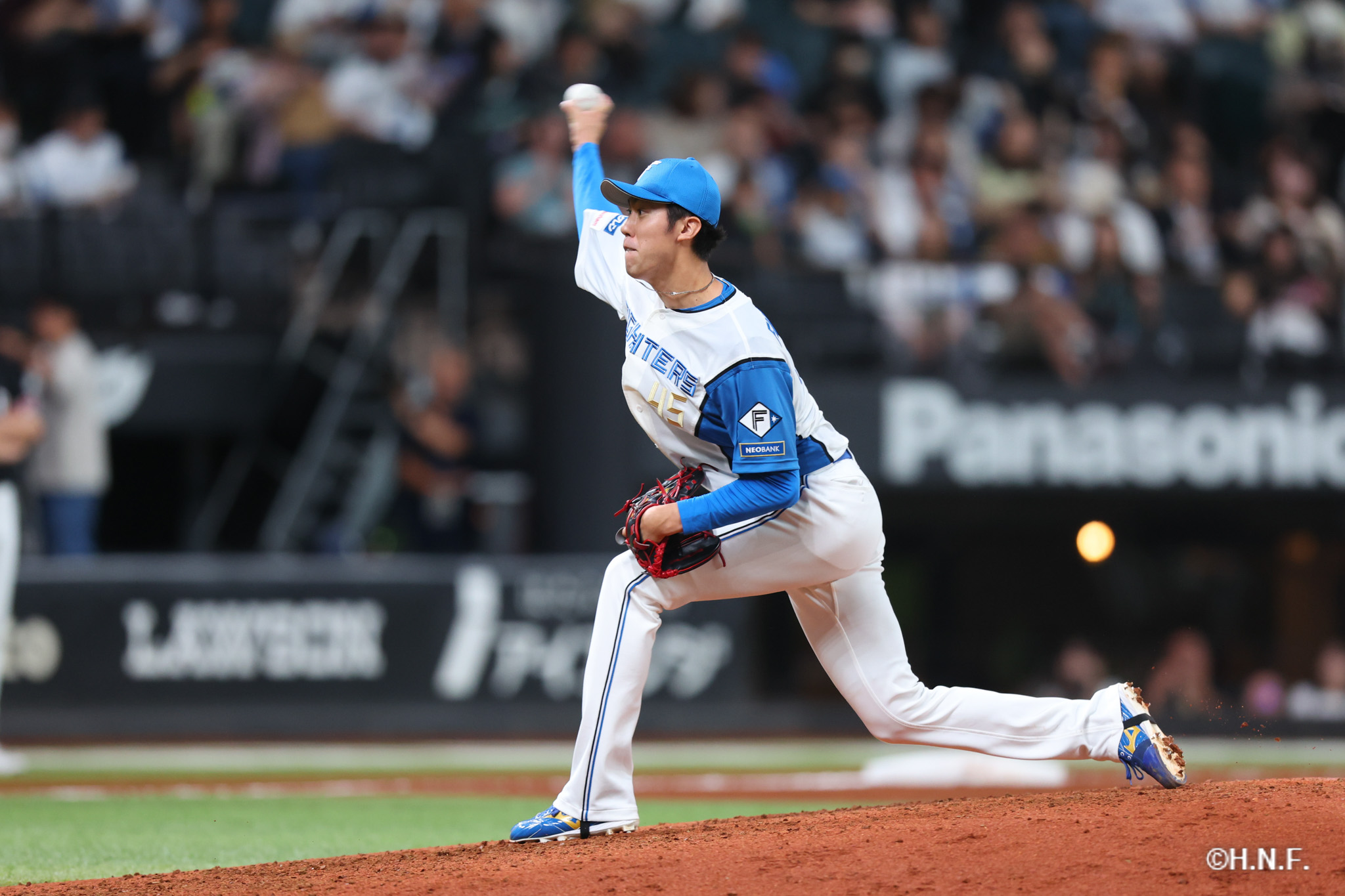 7回表、福島投手01