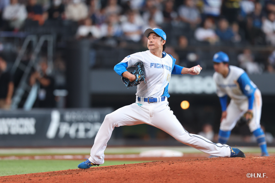 7回表、島本投手01