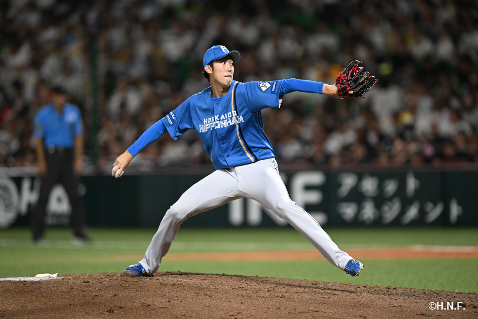 7回裏、福島投手