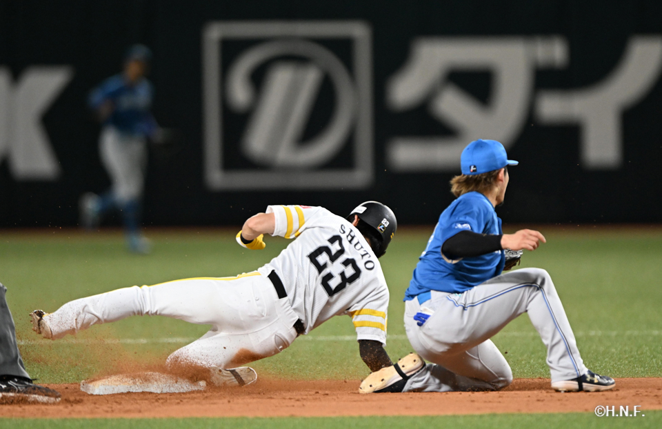 7回裏、水野選手