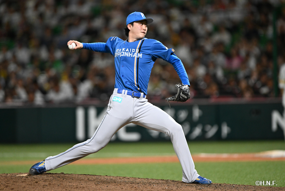 9回裏、柳川投手