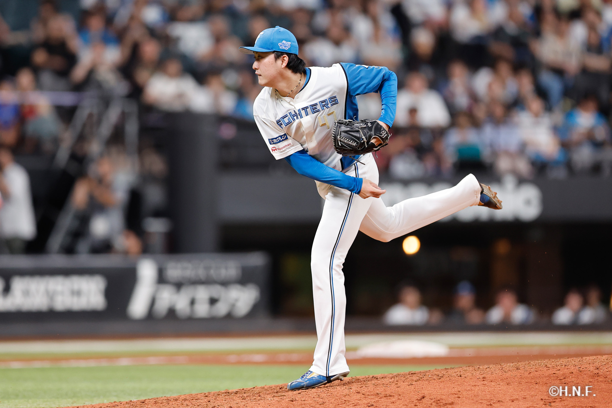 9回表、柳川投手01
