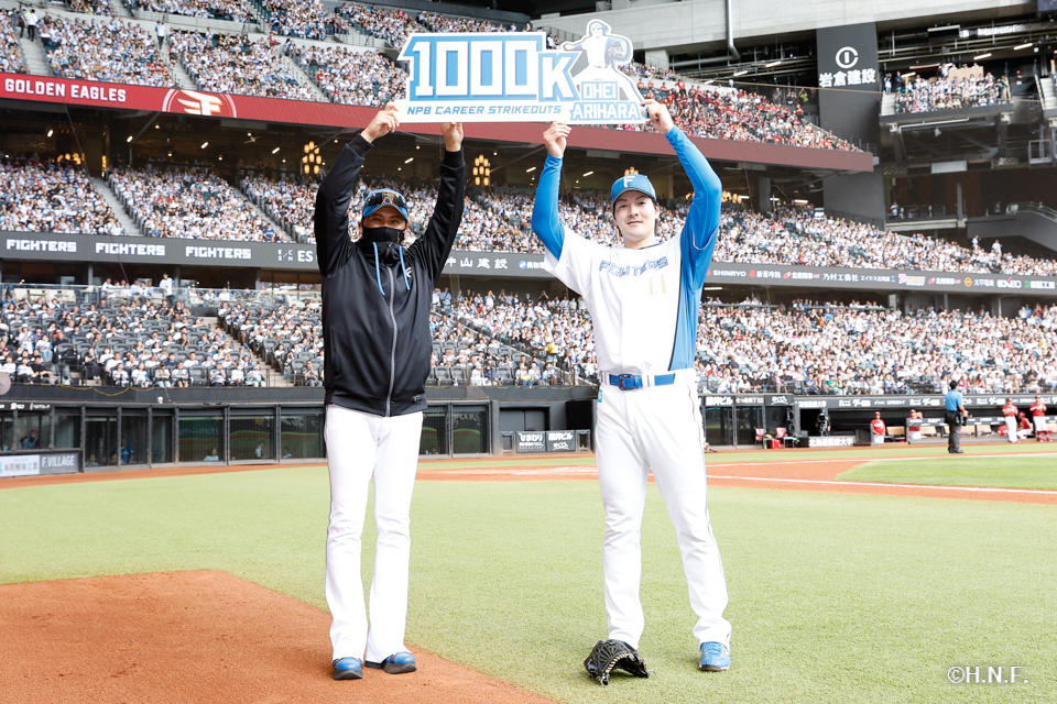 NPB通算1000奪三振を達成した有原投手02