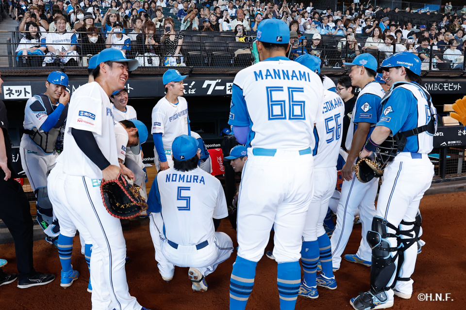試合前の選手たち