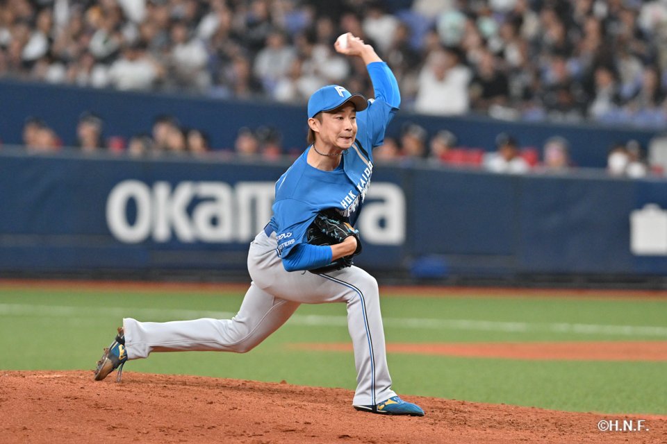 8回裏、島本投手