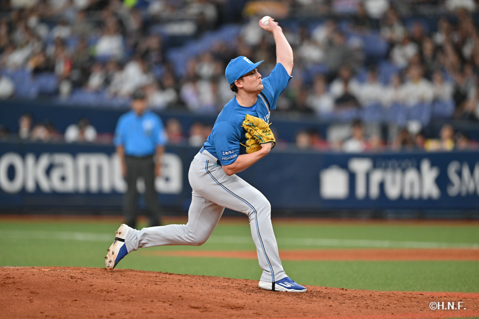 9回裏、上原投手