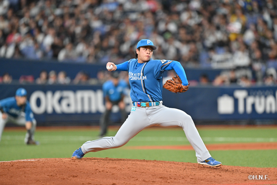 7回裏、孫投手01