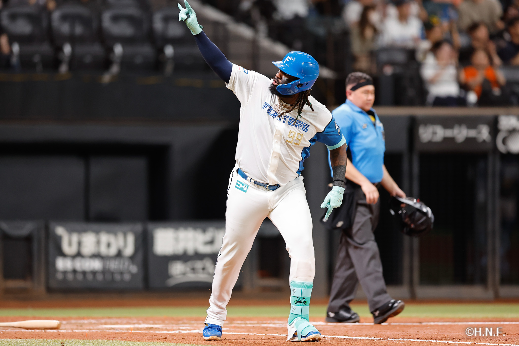 5回裏、レイエス選手10