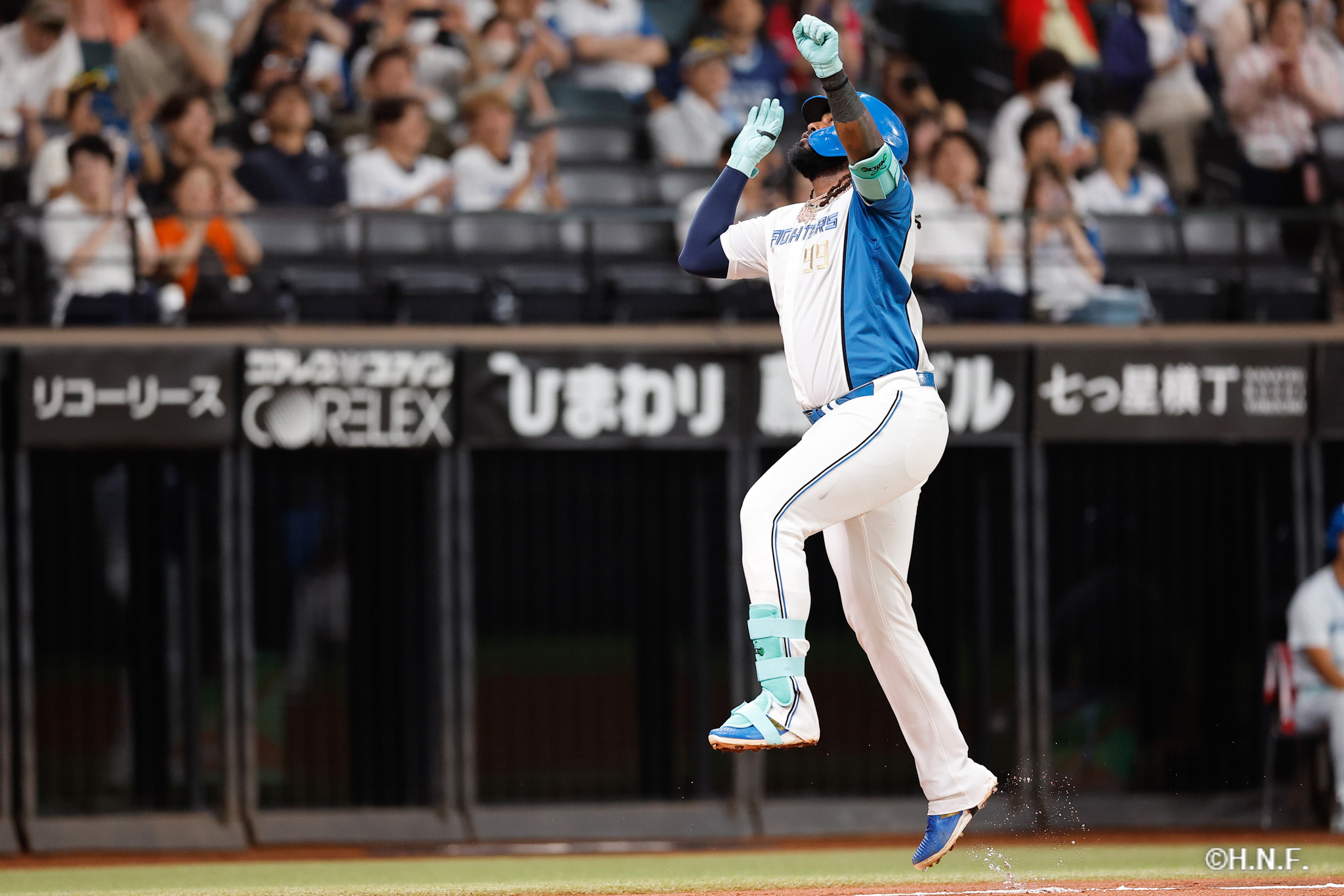 5回裏、レイエス選手12