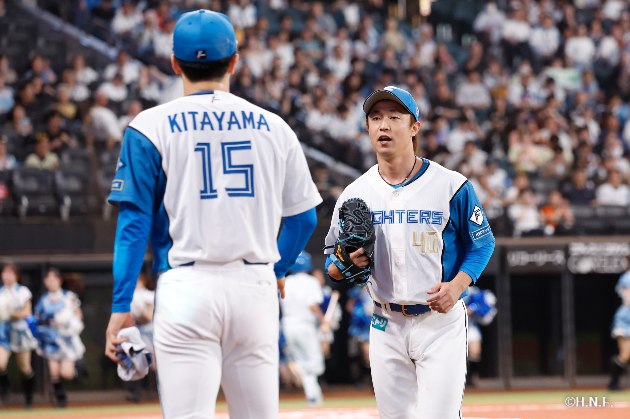 7回表、島本投手と北山投手01