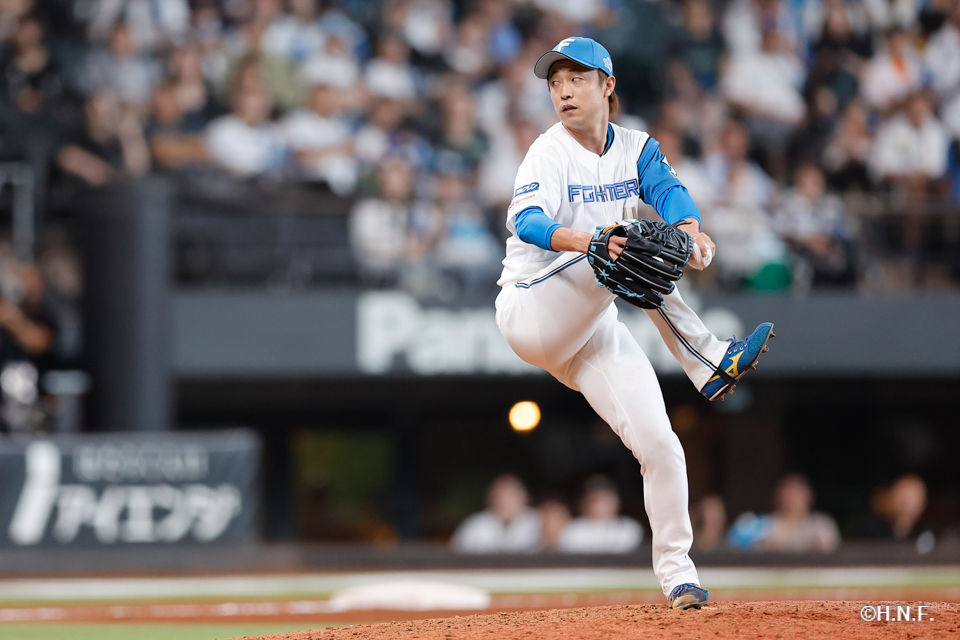 7回表、島本投手01
