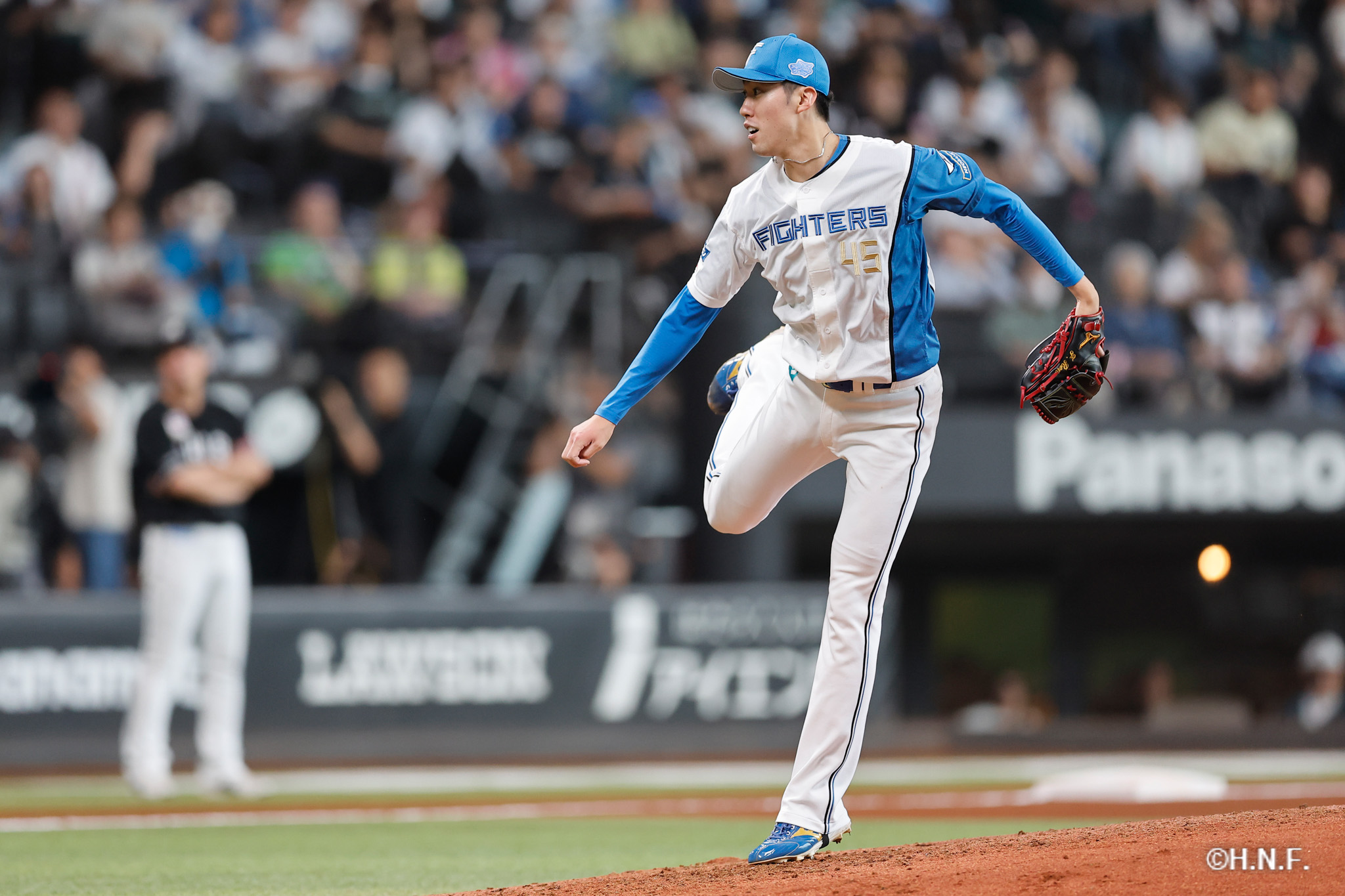6回裏、福島投手02
