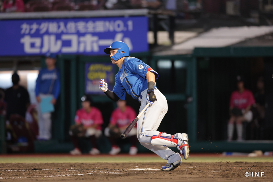 8回表、野村選手