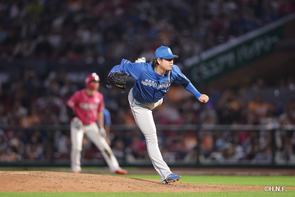 8回裏、堀投手