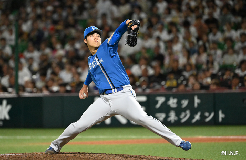 6回裏、柴田投手