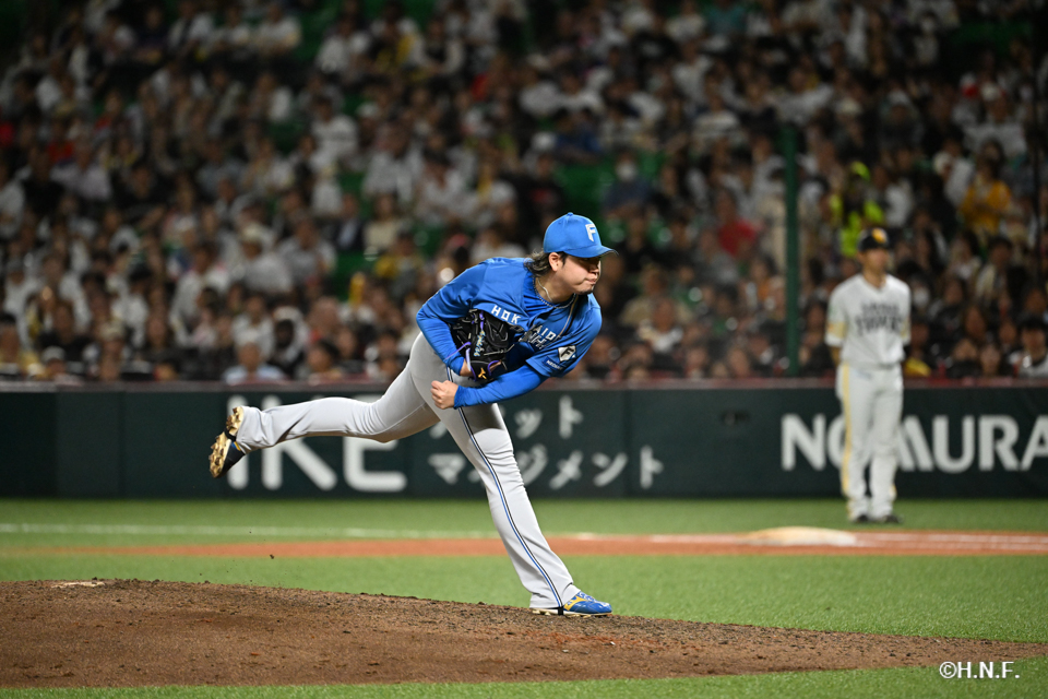 8回裏、堀投手01