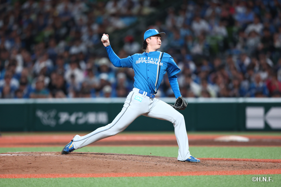 9回裏、柳川投手