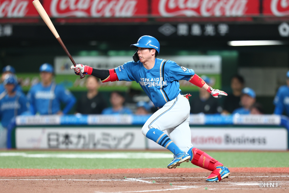 2回表、五十幡選手