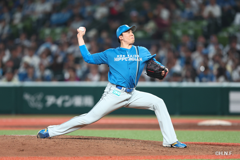 9回裏、田中正義投手