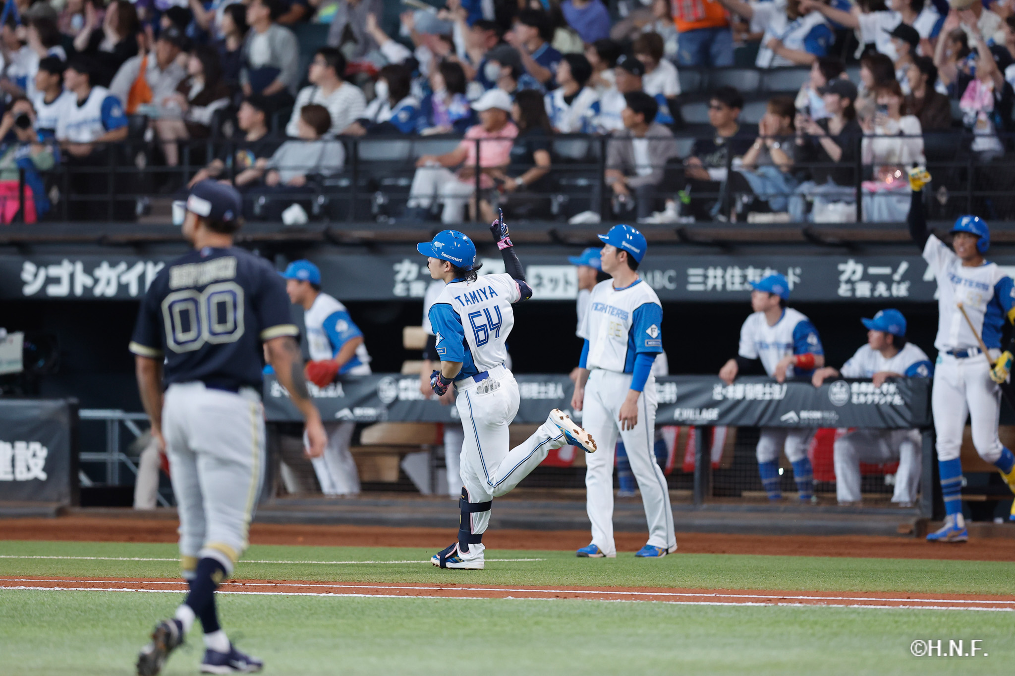 4回裏、田宮選手03