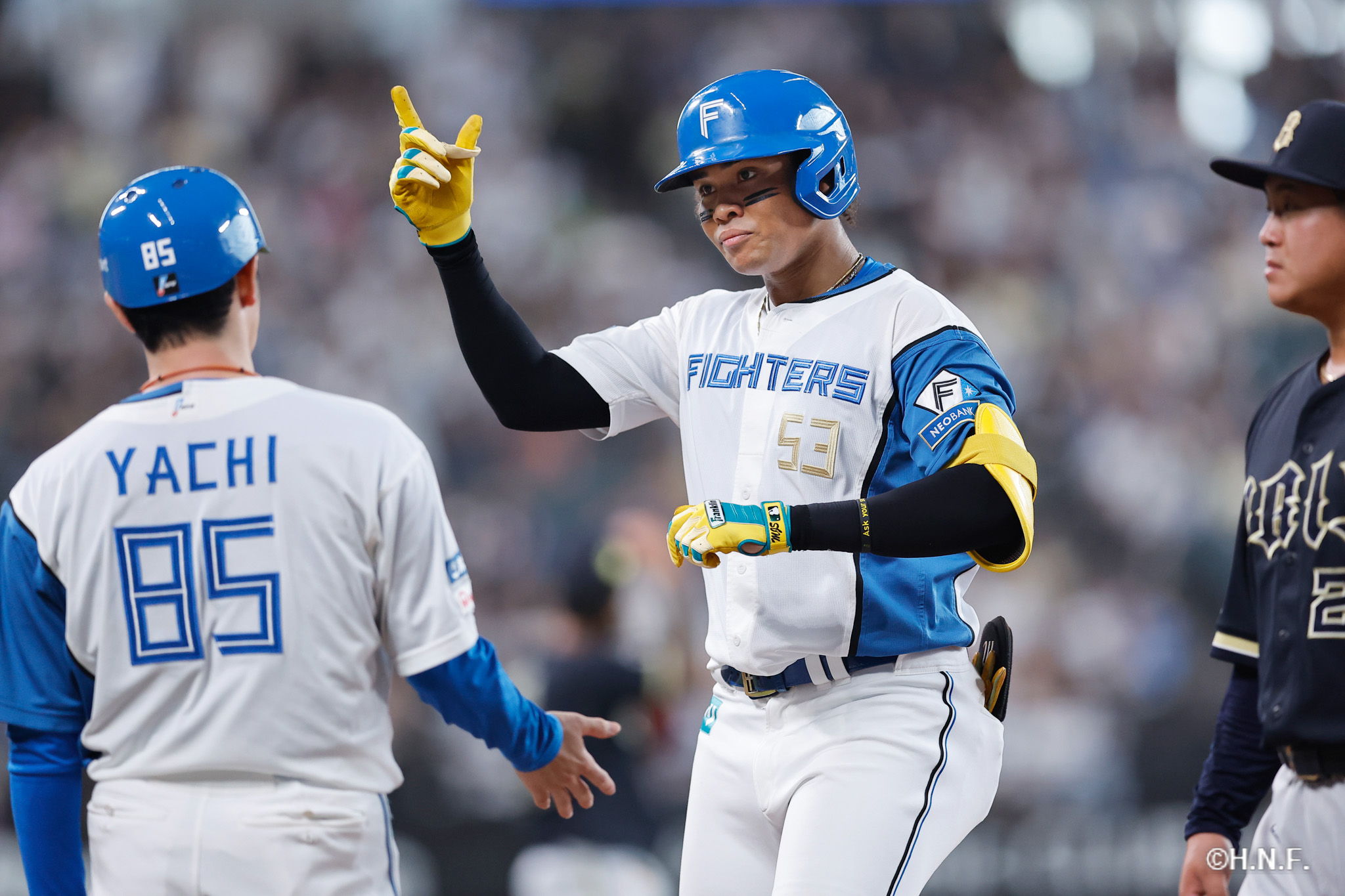 6回裏、水谷選手