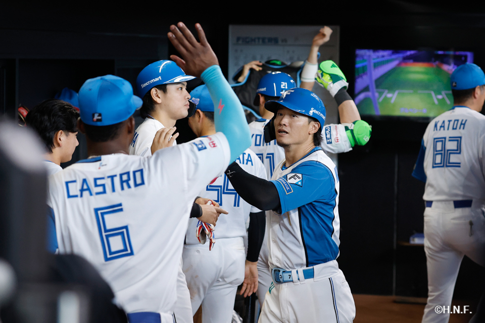 5回裏、西川選手12
