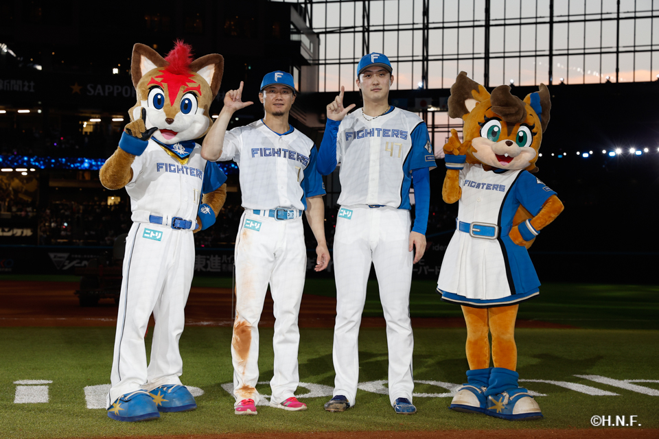 ヒーローの西川選手と柳川投手