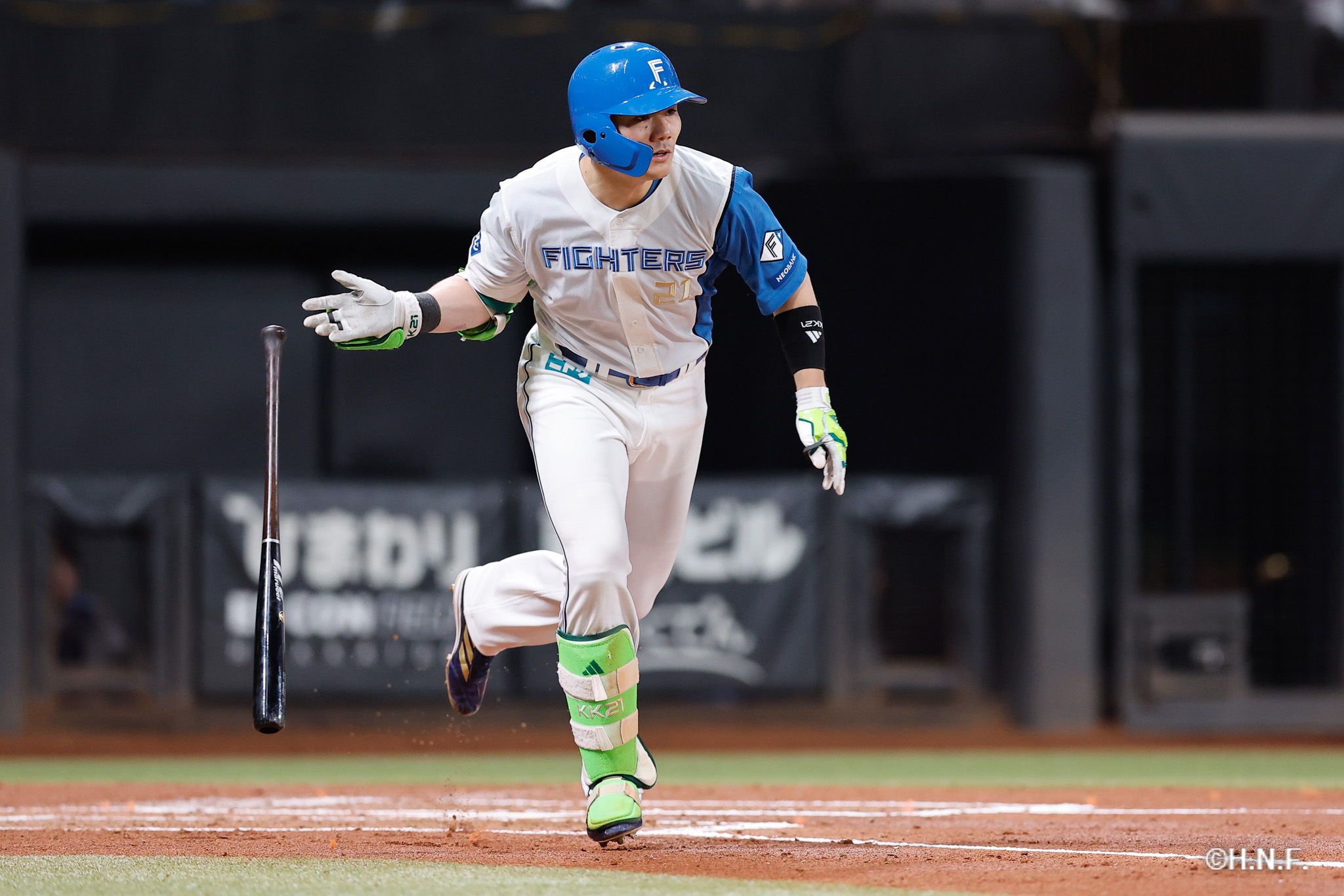 2回裏、清宮選手01