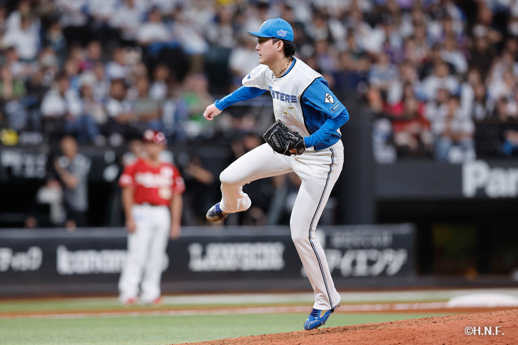 9回表、柳川投手02
