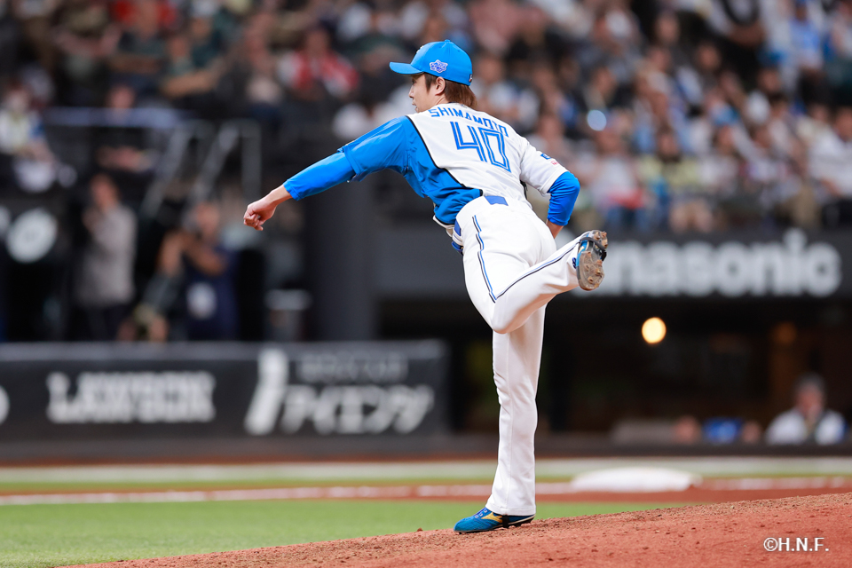 7回表、島本投手01