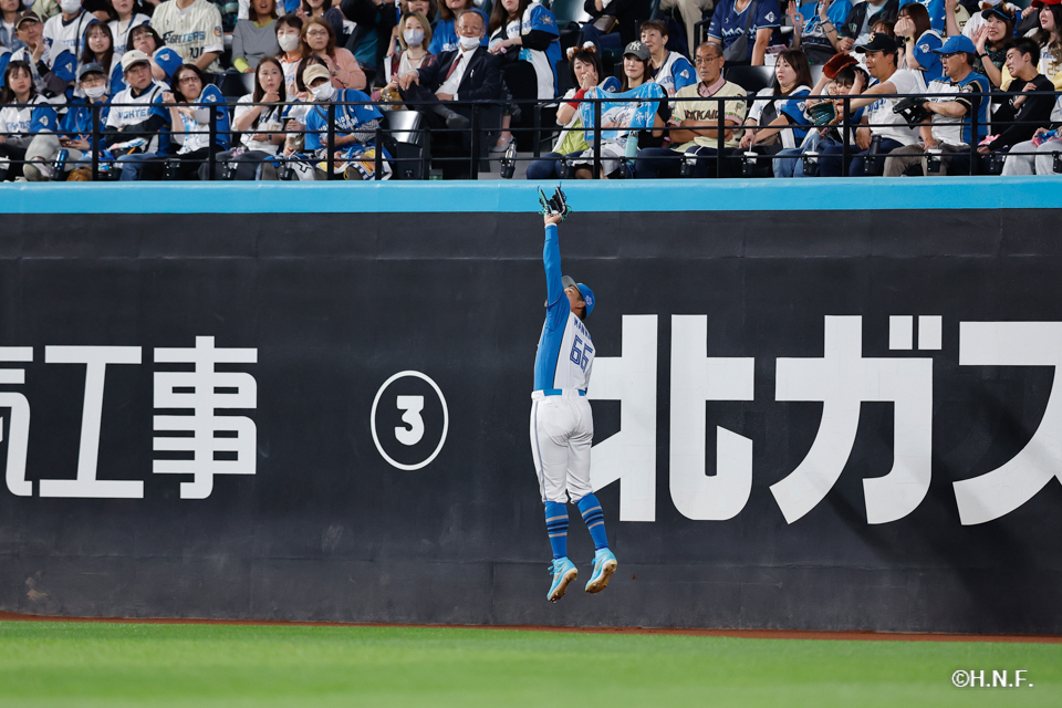 7回表、万波選手