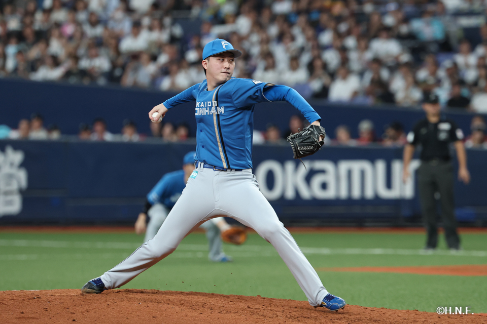 9回裏、柳川投手