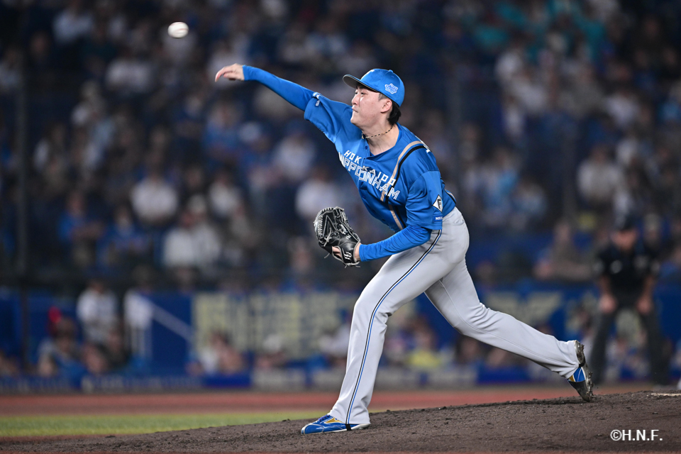 9回裏、柳川投手