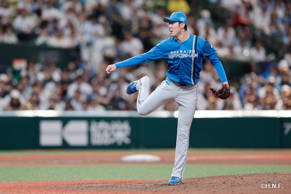 6回裏、福島投手02
