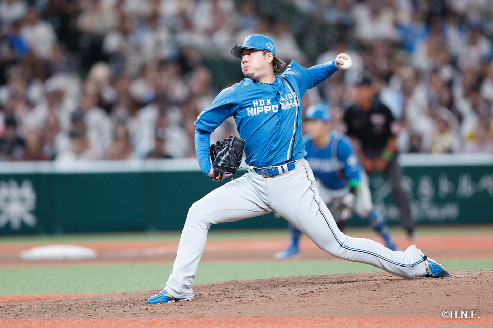 8回裏、堀投手01