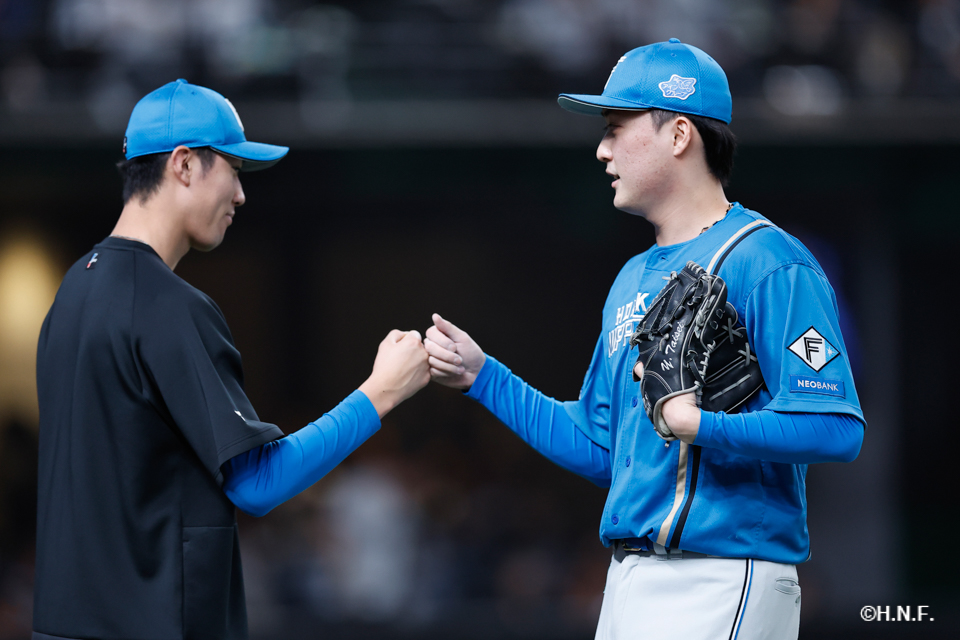 9回裏、柳川投手03