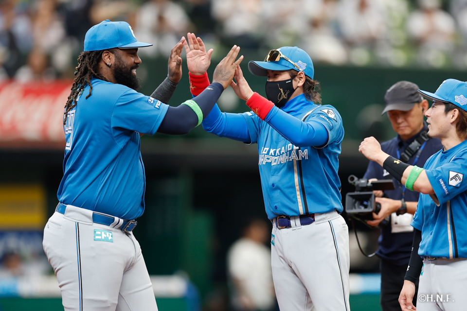 試合前、レイエス選手