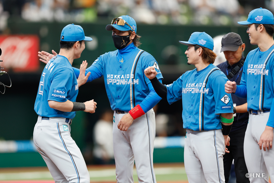試合前、清宮選手