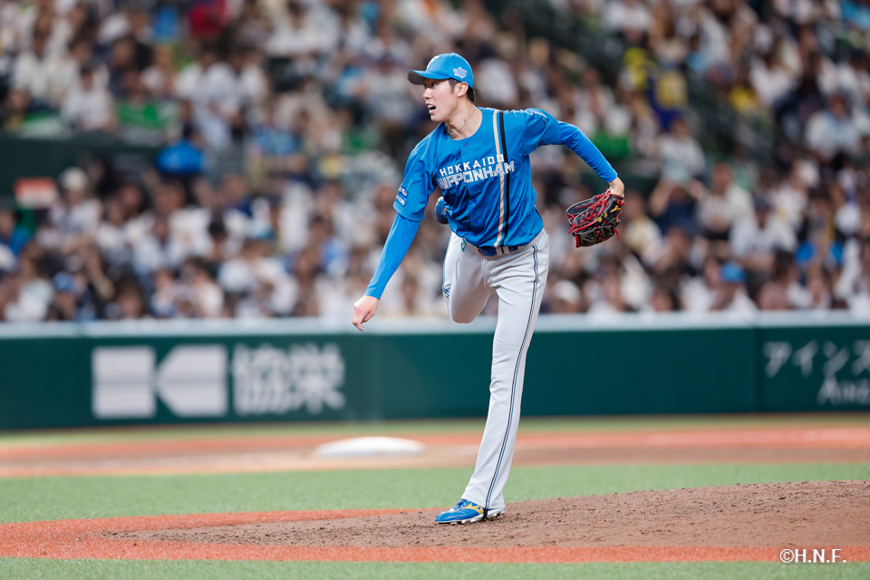 7回裏、福島投手02