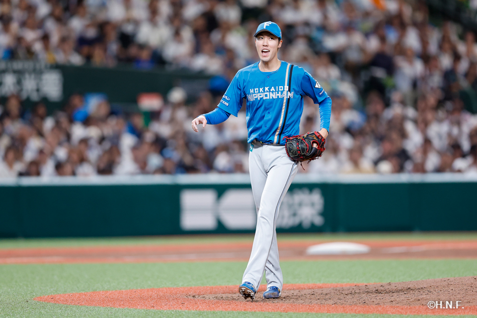 7回裏、福島投手08